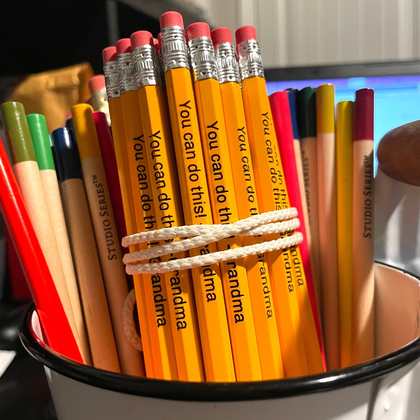 BUNDLE | Back to School Engraved Pencils, Case, Crayons and Sharpener