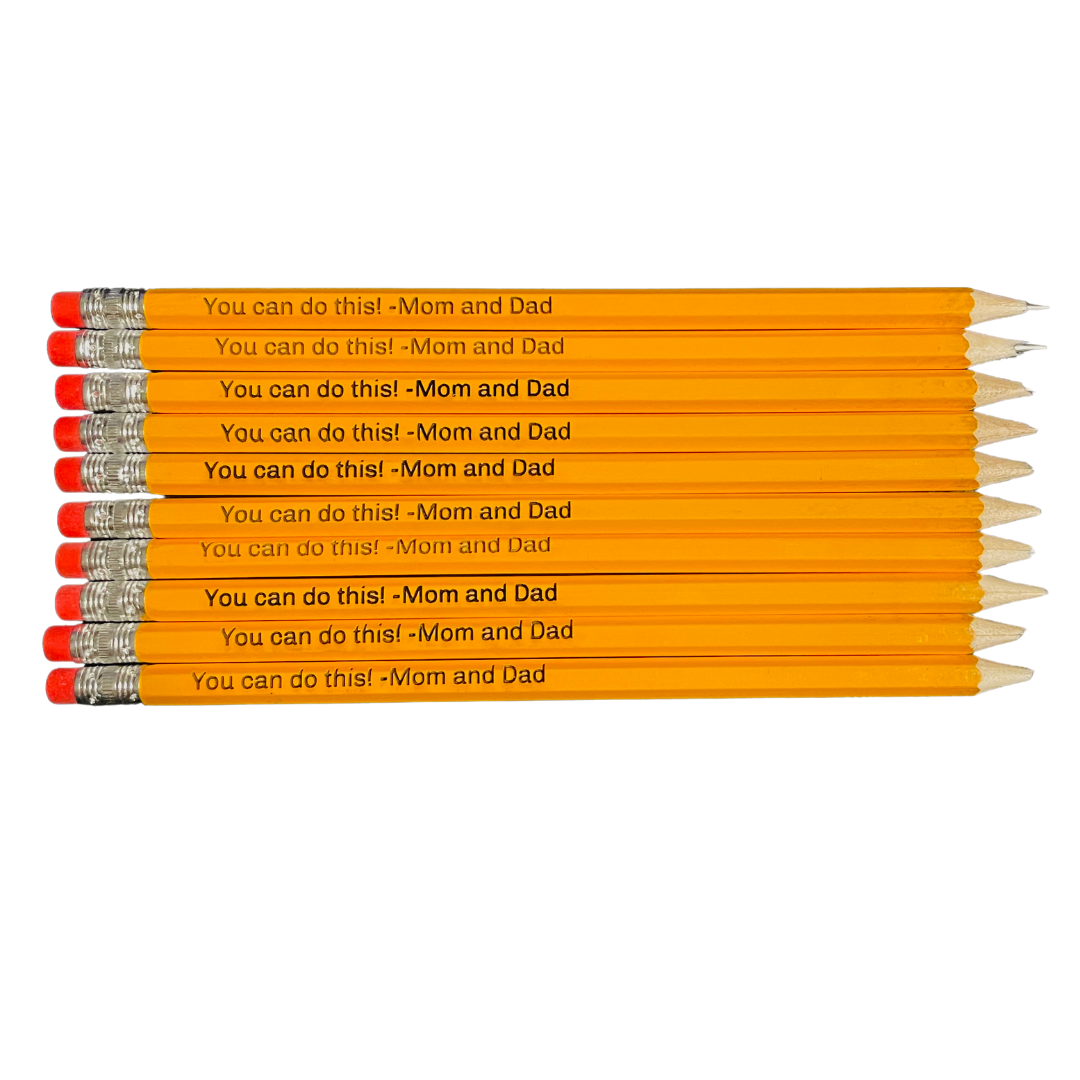 Back to School Engraved No. 2 Pencils BUNDLE