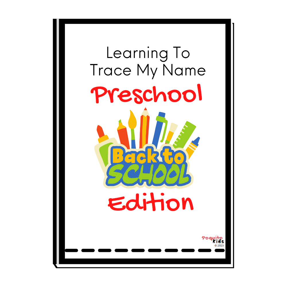 WORKBOOK BUNDLE | Preschool Back to School Tracing Name and Alphabet Fun