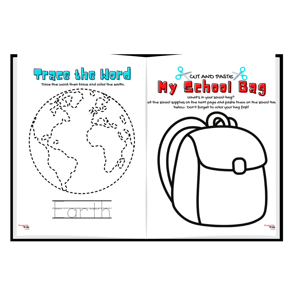 WORKBOOK BUNDLE | Preschool Back to School Tracing Name and Alphabet Fun