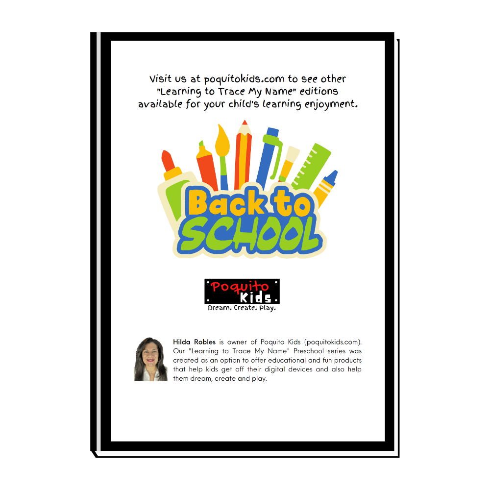 WORKBOOK BUNDLE | Preschool Back to School Tracing Name and Alphabet Fun