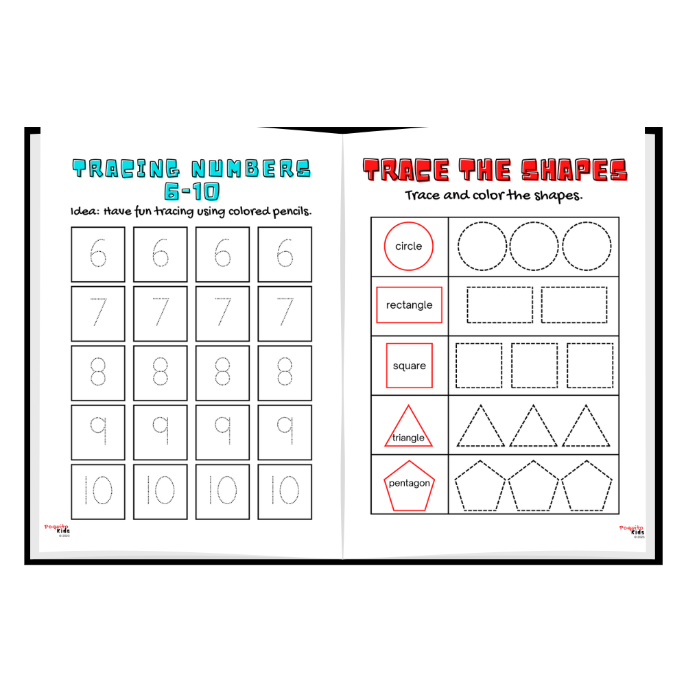 WORKBOOK BUNDLE | Preschool Back to School Tracing Name and Alphabet Fun